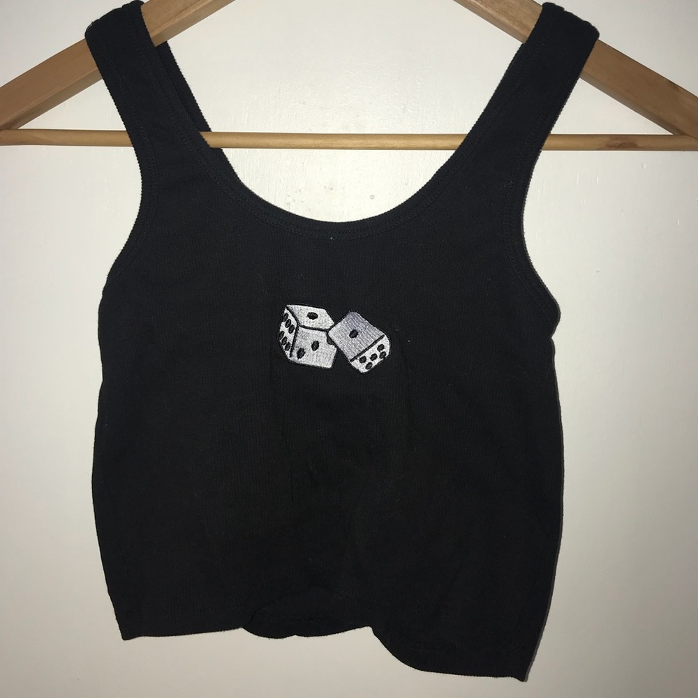 black crop top